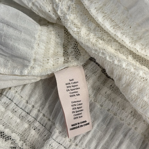 Cinq à Sept Antonia Turtleneck Lace Top medium cream long sleeve $245 - Picture 7 of 7